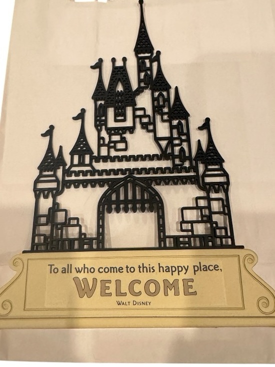 Disney Other - Disney Hallmark Cinderella’s Castle Walt Disney Quote Metal Ceramic Figure